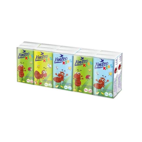 Linteo kids pap�rov� kapesn�ky 10x10ks, 3-vrstv� Linteo kids pap�rov� kapesn�ky 10x10ks, 3-vrstv�